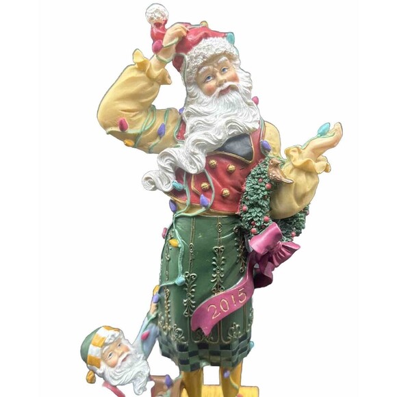 Lenox Santa’s Merry Mix Up Christmas Santa Claus Figurine 2015 LIMITED EDITION - Picture 6 of 8